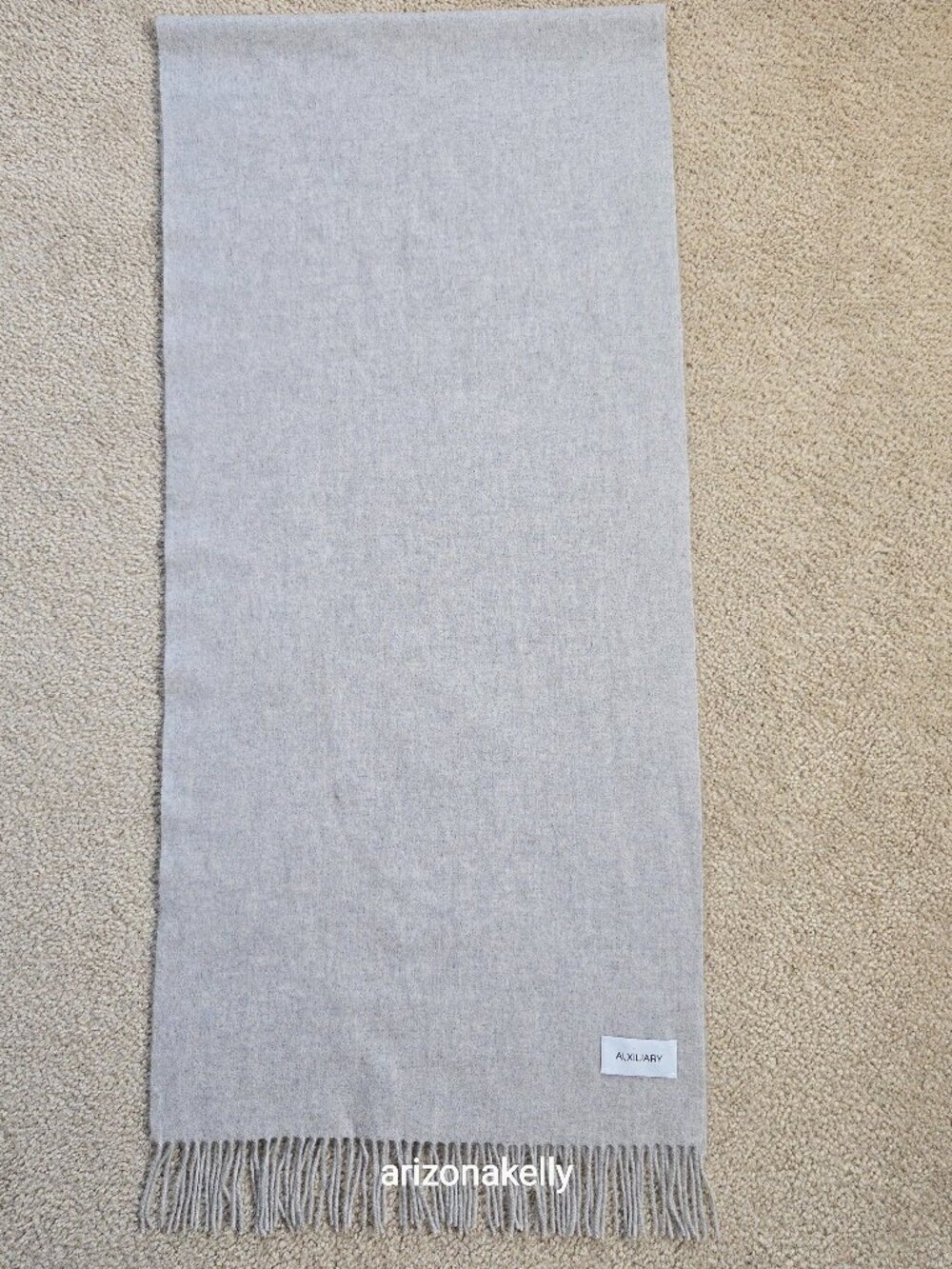 NWOT Alxiliary Cashmere Scarf Light Grey Aritzia - Picture 12 of 12